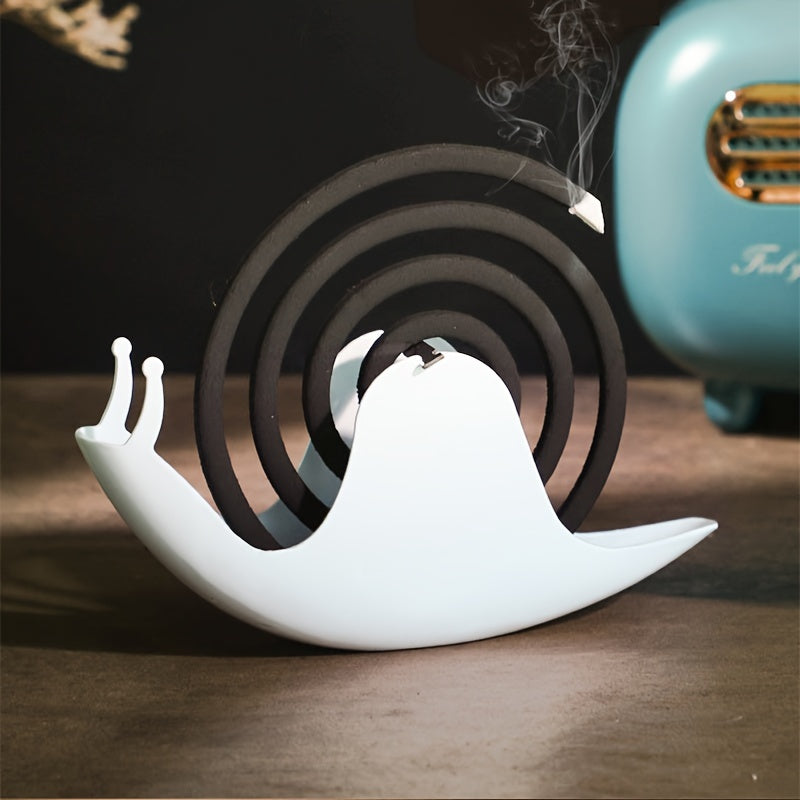 Snail-Shaped Iron Incense Holder