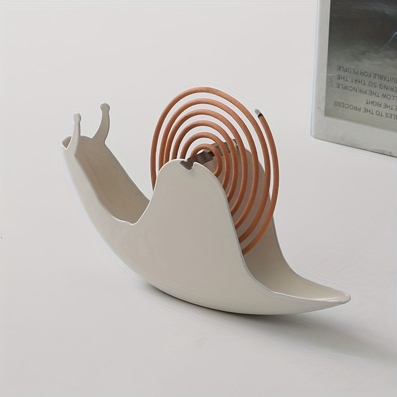 Snail-Shaped Iron Incense Holder