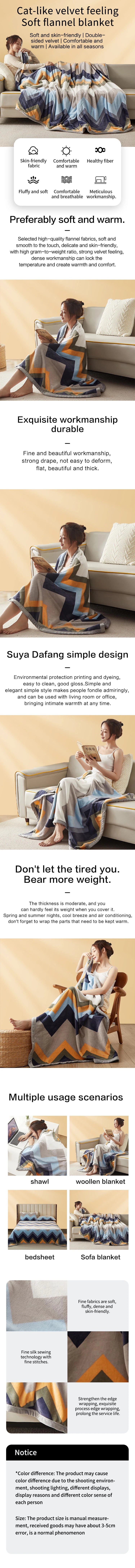 Ultra-Soft Flannel Comfort Blanket