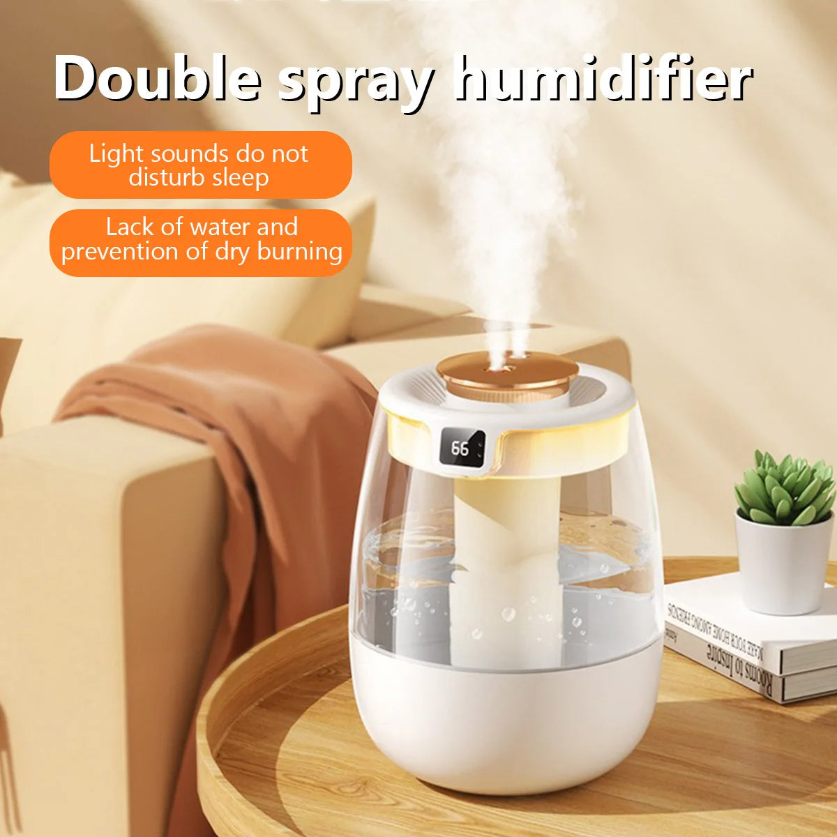 Double Spray Air Humidifier & Aroma Diffuser