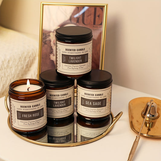 4-Pack Aromatherapy Soy Candle Set