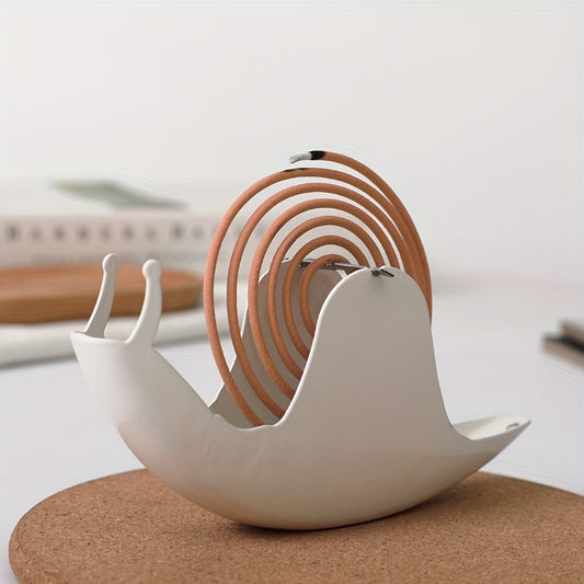 Snail-Shaped Iron Incense Holder